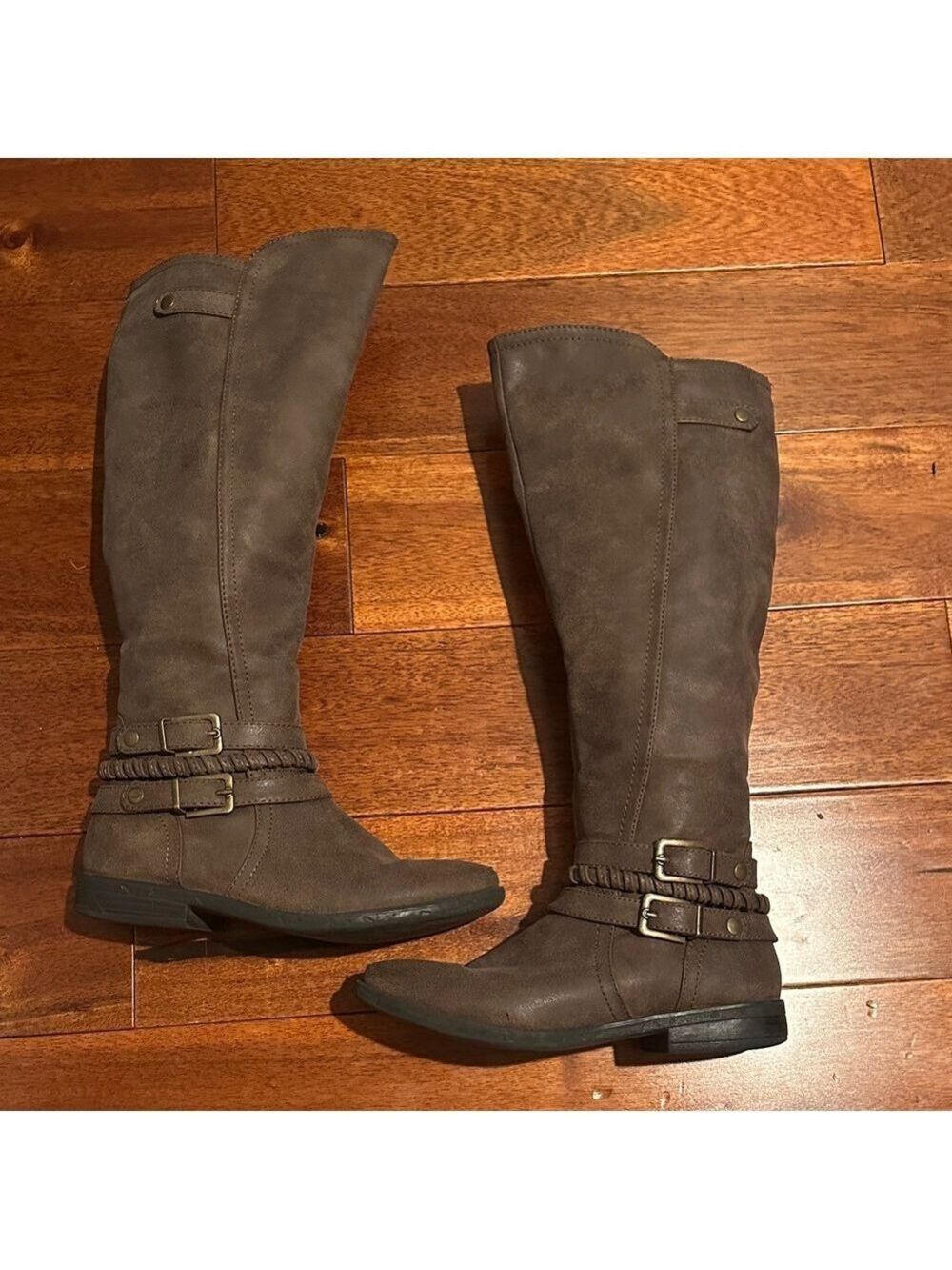 Rampage Brown Knee High Riding Boots Size 6M - Picture 5 of 10